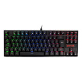 Teclado Mecânico Gamer Redragon Kumara 80% Rgb Switch Blue