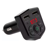 Bluetooth Sintonizador Fm Mp3 Auto Manos Libres Usb Microsd