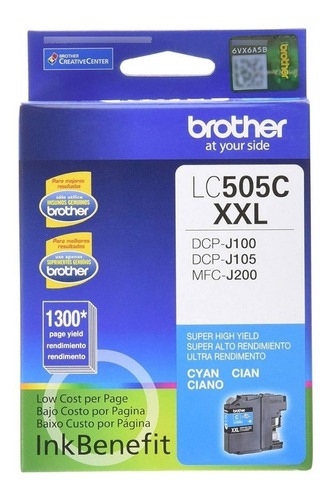 Cartucho Brother Lc505c Cyan Original Dcp-j100 J105
