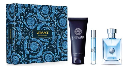 Perfume Versace Homme Edt 100ml Set (ver Obsequios) 3c