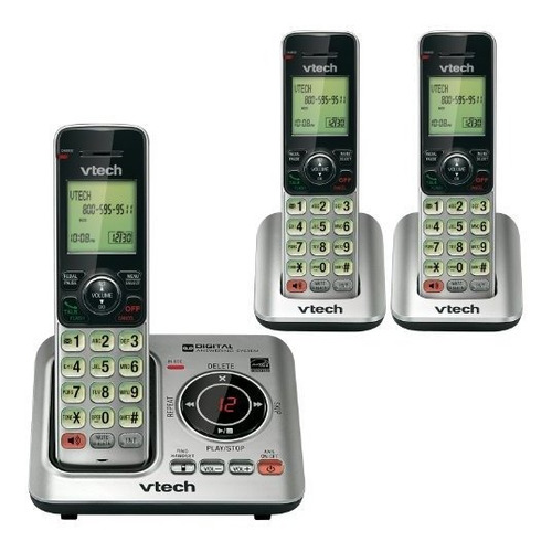 Teléfono Inalámbrico Vtech Modelo Cs6629-3 Color