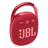 Parlante Jbl Clip 4 Portátil Con Bluetooth Red