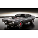 Lienzo Tela Clásicos Dodge Challenger   70x124cm