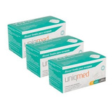 Kit 3 Caixas Lenço Swab Alcool 70% Assepsia Uniqmed 300 Unid