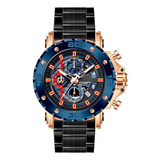 Reloj G-force Original H3799g Cronografo Negro + Estuche