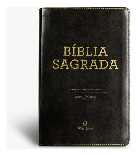 Bíblia Sagrada - Acf - Leitura Perfeita - Capa Couro Soft Preta, De Vários Autores. Editora Thomas Nelson, Capa Mole Em Português