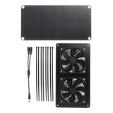 De Ventilador De Con Panel Solar De 10 W Y 12 V Para