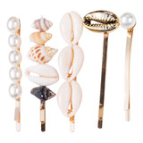 Horquillas Ocean Style Pearl Bobby Pin Sweet Shell, Juego De