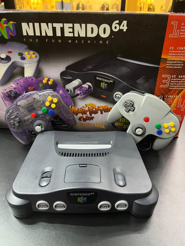 Nintendo 64 The Fun Machine Atomic Purple Color Seminovo