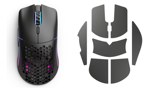 Mouse Gamer Negro Matte + Grip De Base - Glorious Model O