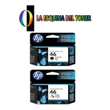 Kit Cart Hp Cz637al Cz638al 46 Negro Y Color 2529 4729 Orig