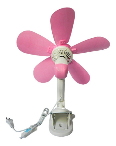 Ventilador Cultivo Indoor Con Pinza Broche 5 Aspas A 220v