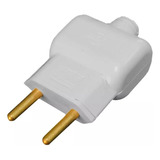 Tomada Macho 20a Plug Plugue Pino 2p Extensao Branco Kit 10