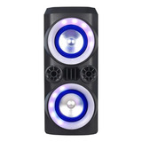 Caixa De Som Mini Torre Neon 300w  Sp379 Bluetooth Aux Usb