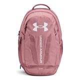 Mochila Para Entrenar Under Armour Hustle 5.0 Unisex Color Ash Taupe Diseño De La Tela Liso Con Ua Logo Y Nombre De La Marca