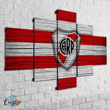 Cuadro River Plate Bandera Decorativo Poliliptico Futbol 004