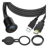 Qianrenon Usb3.0 Y Hdmi Cable Impermeable Para Automóvil Inc