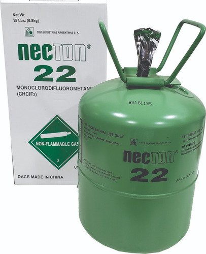 Gas Refrigerante R-22 Puro X 6.8 Kg Necton Garrafa