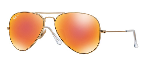 Anteojos Sol Ray Ban Aviator Medium Rb3025-58 Polarizado