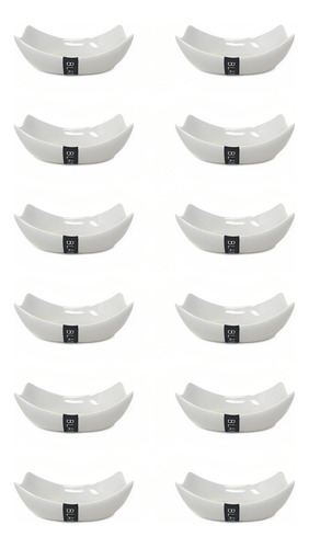 Set X12 Salsera Para Sushi Salsa Soja Porcelana 9 Cm