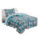 Cubrecama Juvenil Quilt Cover 1 1/2 Plazas Estampado Joven