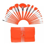 Set 24 Brochas Neon Orange Beauty Creations  Envío Gratis