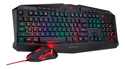 Kit Gamer Redragon 2 En 1 Teclado Harpe Mouse Centophorus