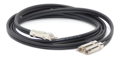 Cable Miniplug A 2 Rca Studio Z  1 Mts  Profesional 100 %