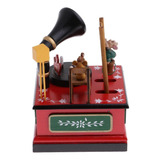 Brinquedo Caixa De Música Decoração De Natal Coelho Urso