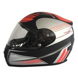 Casco Cerrado R7 Racing Fp02 Dot Ngo Mate/bco/roj L Color Negro