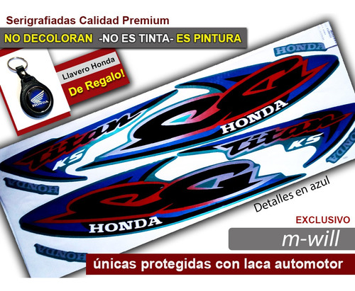 Kit De Calcos Original Honda Cg Titan Ks
