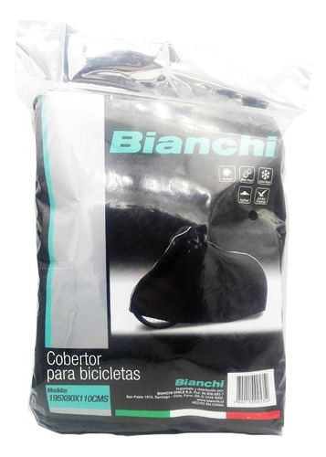 Cobertor Bianchi Para Bicicletas 195x80x110cm Negro