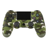 Controle Joystick Sem Fio Genérica Camuflado Wireless  Verde