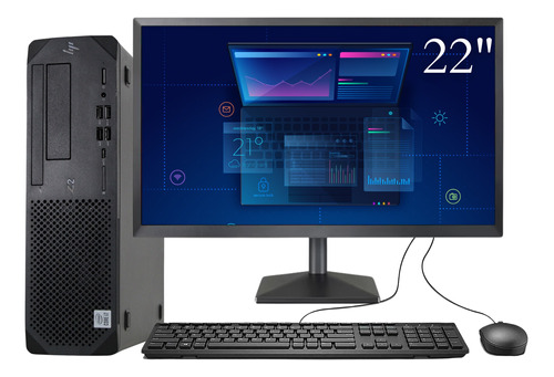 Hp Workstation Z2 G4 I7 8va Gen 16 Gb Ram 240 Gb Ssd 22''