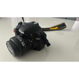 Câmera Nikon D3200 Com Objetiva 24mm. 1:2.8d Excelente 