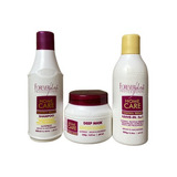 Kit Shampoo +máscara E Leave-in 300ml Home Care Forever Liss