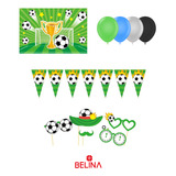 Kit De Cumpleaños Futbol 27pcs