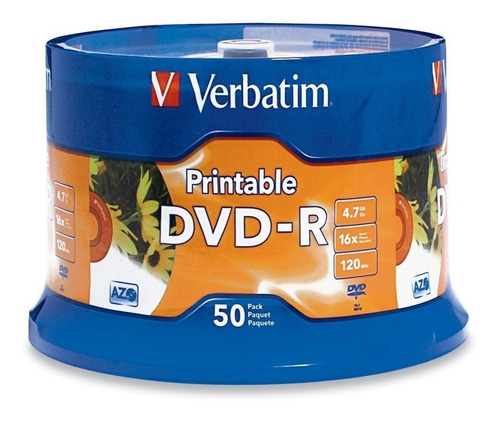 Disco Verbatim Dvd 95136 Virgen 16x 4.7gb 50 Discos /v /vc