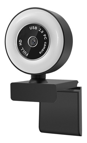 Webcam Camara Web Full Hd 1080p Luz Led Con Microfono Usb