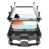 Funda Uso Rudo 360º Para iPhone Tornillos De Aluminio Vidrio