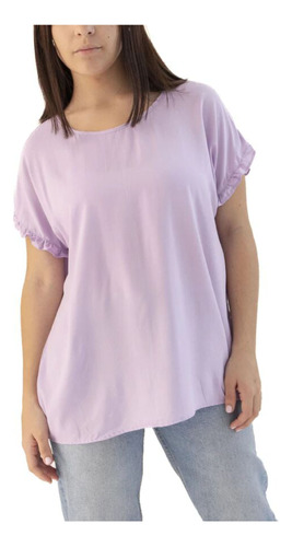 Blusa Poplin Con Volados Manga 20-8