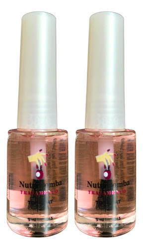 Kit 2 Top Coat Nutribomba Fixador Da Cor Brilho Intenso Nfe-