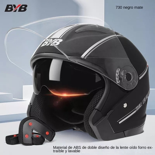 Para Casco De Moto Para Mujer Con Doble Lente Antivaho O