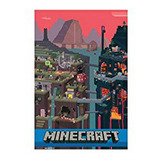 Minecraft- Mundo Impresiones De 24 X 36 Pulgadas.