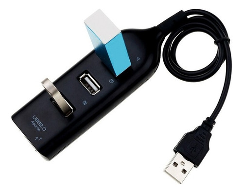 Hub Usb 4 Portas 2.0 Extensor Usb Tv Cabo Pc Laptop Notebook