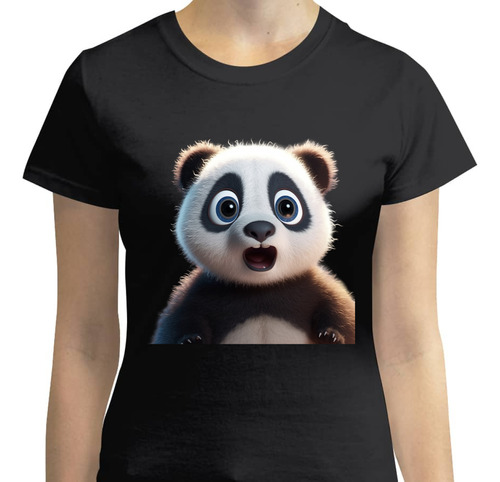 Playera De Dama Oso Panda Animales Moda