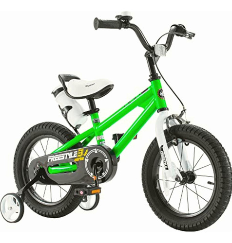 Royalbaby Kids Freestyle Bicycle, Green, 14-inch