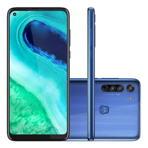 Moto G8 64gb Azul Capri Garantia Nf-e