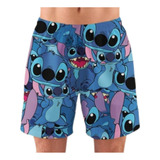 Samba Canção Pijama Infantil Stitch Menino Short Personagem