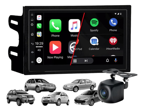 Pantalla Android 7 Camara Hd Gps Carplay Bora Fiesta 307